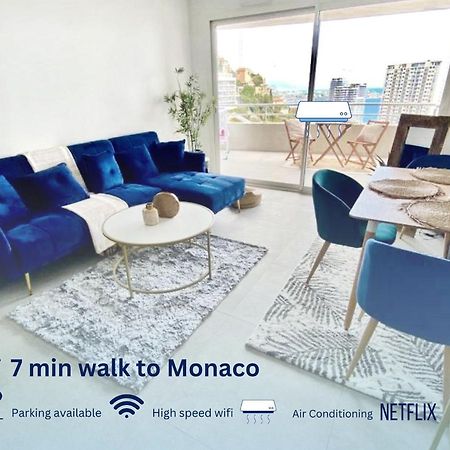 Luxurious Flat At 5 Min By Walk To Monaco, Free Parking And Sea View Apartment โบโซเลย ภายนอก รูปภาพ